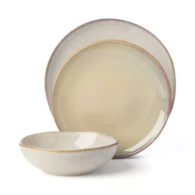 Oneida Organic Shades 12-piece Dinnerware Set In Beige