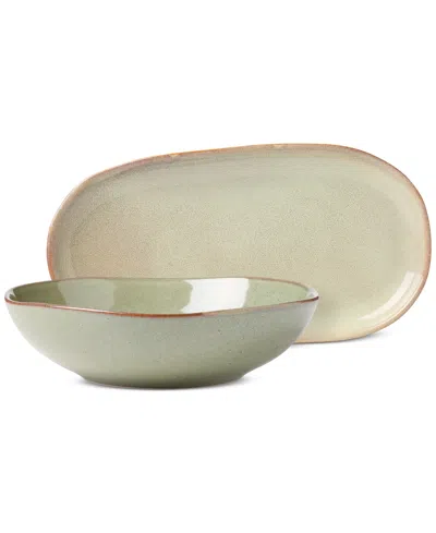 Oneida Organic Shades 2-pc. Serving Set In Green