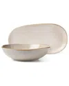 Oneida Organic Shades 2-piece Serving Set, Oatmeal In Neutral