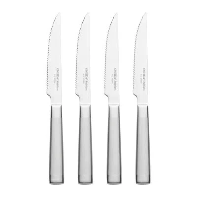 Oneida Performance 4 Piece Stainless Steel Steak Knives In Silver
