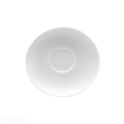 Oneida Queensbury Saucers, 6.25", By Sant' Andrea In Bright White
