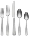 Oneida Reid Vintage Tumbled 20 Piece Flatware Set In Stainless