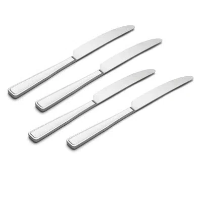 Oneida Reid Satin Dinner Knives, Set Of 4