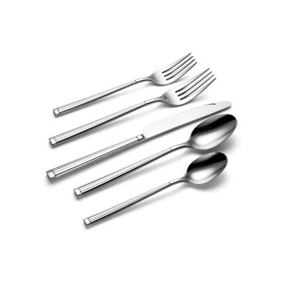 Oneida Robyn Satin Champagne Mist 20-piece Flatware Set In Silver