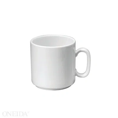Oneida Royale Stacking Mugs, 9 Oz, By Sant' Andrea In Bright White