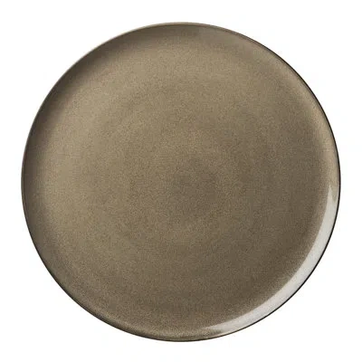 Oneida Rustic Chestnut Round Pizza Plates, 12.5", By Luzerne In Brown;chestnut