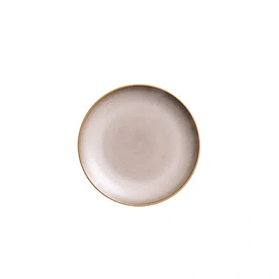 Oneida Rustic Sama Round Coupe Plates, 10 1/2", By Luzerne In Sama;natural