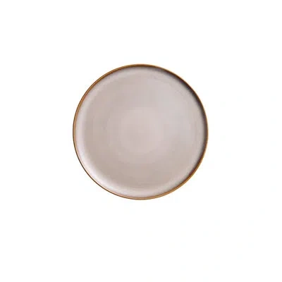 Oneida Rustic Sama Round Pizza Plates, 12 1/2", By Luzerne In Sama;natural