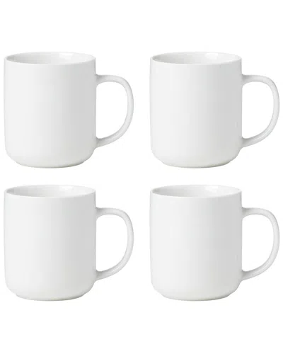 Oneida 365 Collection 24/7 Mugs, Set Of 4 In White