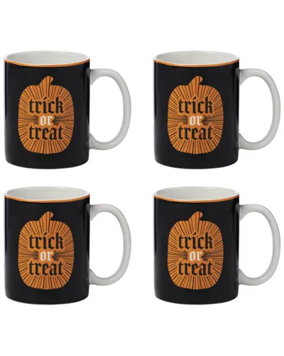 Oneida Set Of 4 Vintro Halloween Mugs In Multi
