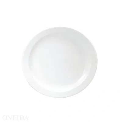 Oneida Shape Plates,by  In Cream White