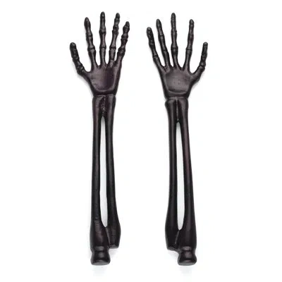 Oneida Skeleton Satin Black 2-piece Salad Servers