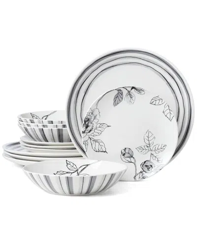 Oneida Sketchbook 12pc Dinnerware Set In White