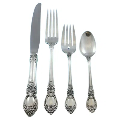 Pre-owned Oneida Stanton Hall By  Sterling Silver Flatware Set For 8 Service 35 Pcs Dinner