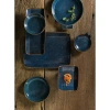 Oneida Studio Pottery Blue Moss Deep Plates, 10 5/8", By  In Blue