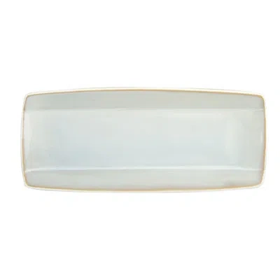 Oneida Studio Pottery Stratus Sushi Plates, 11", By  In Gray