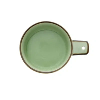 Oneida Studio Pottry Celadon Tapas Dish With Handle, 5 In By  (case Of 24) (porcelain)
