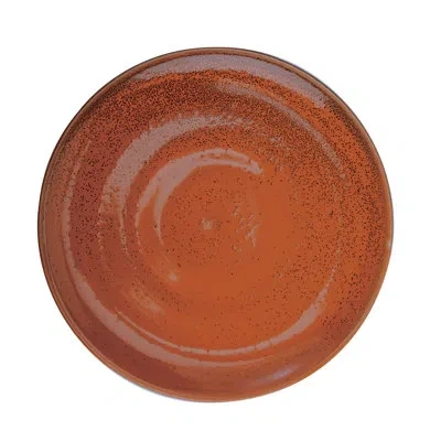 Oneida Terra Verde Cotta Coupe Plates Round, 11.5",by  In Terra Cotta