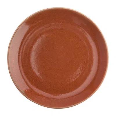 Oneida Terra Verde Cotta Plates, 11", By  In Orange;cotta