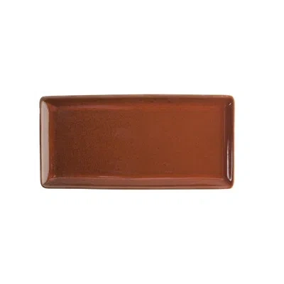 Oneida Terra Verde Cotta Rectangular Appetizer Tray, 13" X 6.25",by  In Terra Cotta