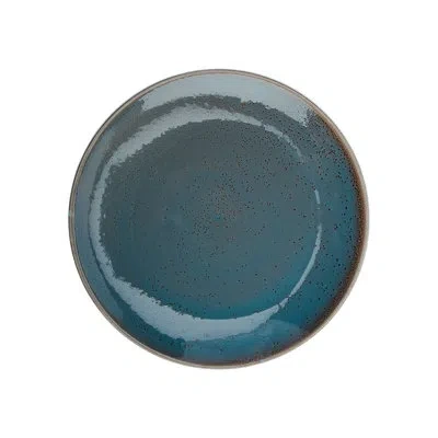 Oneida Terra Verde Dusk Coupe Plate, 10.25 In By  (case Of 12) (porcelain) In Blue
