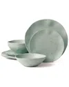 Oneida Terrazzo Mint Melamine 12pc Dinnerware Set In Mint