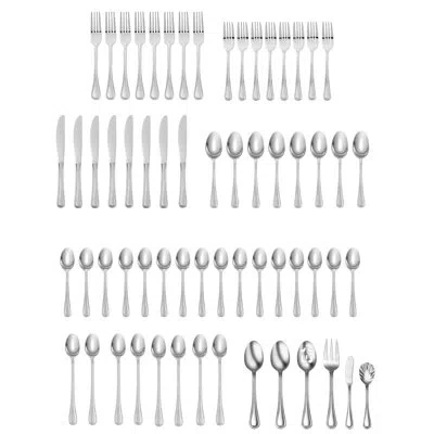 Oneida Tress 52 Piece Flatware Set, Service For 8