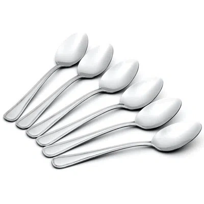 Oneida Tress Mirror Everyday Teaspoons, Set Of 6 In Silver