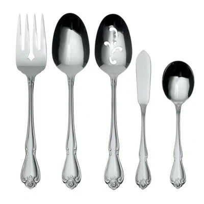 Oneida True Rose 5 Piece Hotess Set