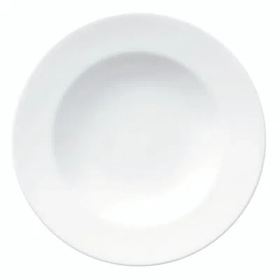 Oneida Verge Rimmed Soup Bowls, 10 1/4", By Luzerne In Warm White