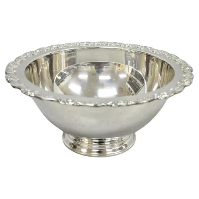 Pre-owned Oneida Vintage  Victorian Silver Plated Punch Bowl Champagne Chiller Ice Bucket
