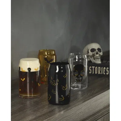 Oneida Vintro Halloween Can Coolers, Set Of 4 In Clear