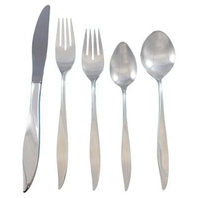 Pre-owned Oneida Vivant By  Sterling Silver Flatware Set For 8 Service 47 Pieces Modern