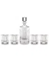 Oneida Wallingford 5 Piece Whiskey Set In Transparent