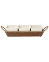 Oneida Willow & White 4pc Serving Set In Brown