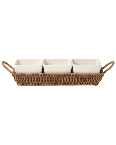 ONEIDA ONEIDA WILLOW & WHITE 4PC SERVING SET