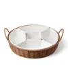 Oneida Willow & White 6pc Serving Set In Brown