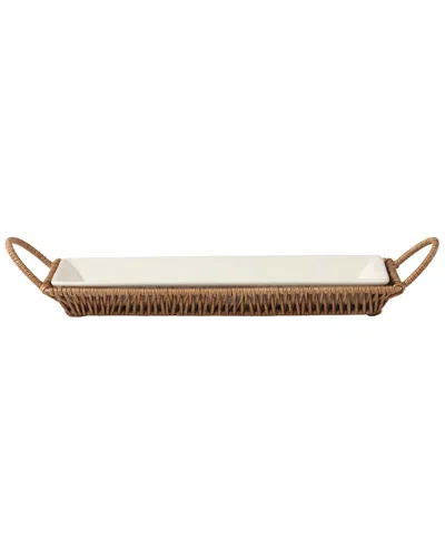 Oneida Willow & White Hors D'oeuvres Tray With Server In Multi