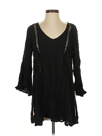 Pre-owned O'neill 3/4 Sleeve Blouse In Black