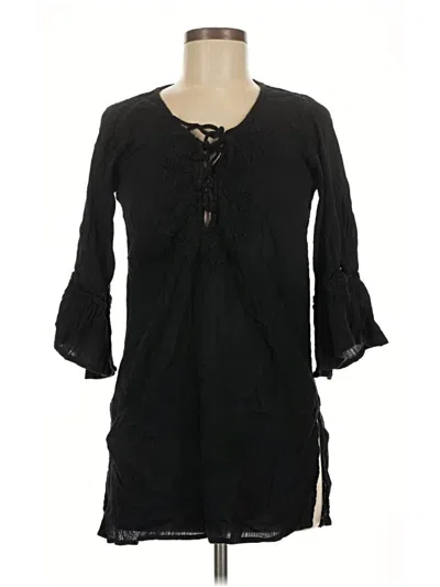 Pre-owned O'neill 3/4 Sleeve Blouse In Black