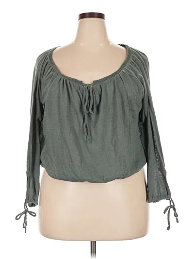 Pre-owned O'neill 3/4 Sleeve Blouse In Gray
