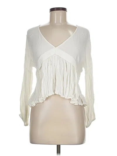 Pre-owned O'neill 3/4 Sleeve Blouse In Ivory