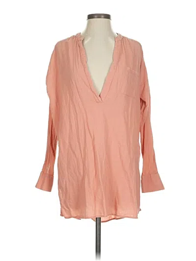 Pre-owned O'neill 3/4 Sleeve Blouse In Pink