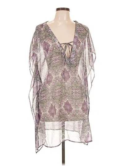 Pre-owned O'neill 3/4 Sleeve Blouse In Purple