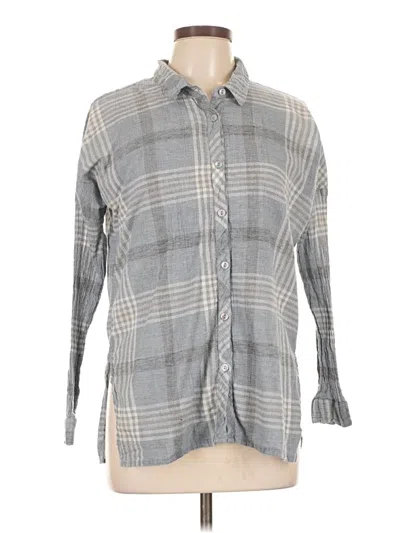 Pre-owned O'neill 3/4 Sleeve Button Down Shirt In Gray