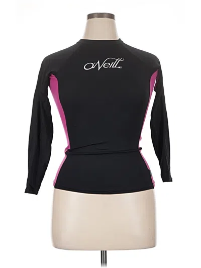 Pre-owned O'neill 3/4 Sleeve T-shirt In Black