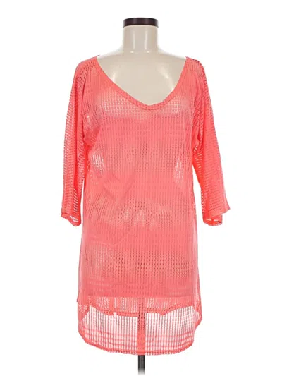 Pre-owned O'neill 3/4 Sleeve T-shirt In Pink
