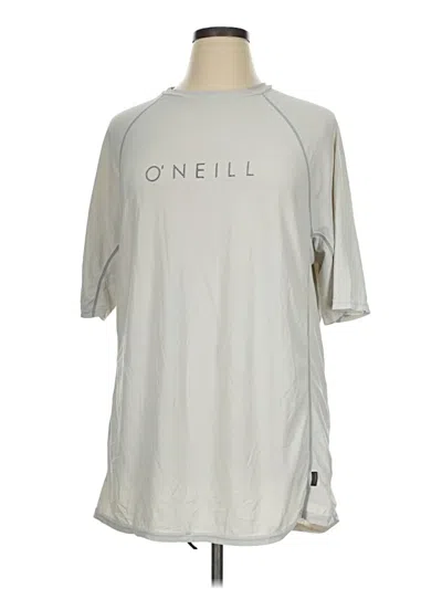Pre-owned O'neill 3/4 Sleeve T-shirt In Silver