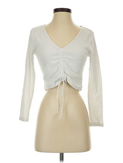 Pre-owned O'neill 3/4 Sleeve T-shirt In White