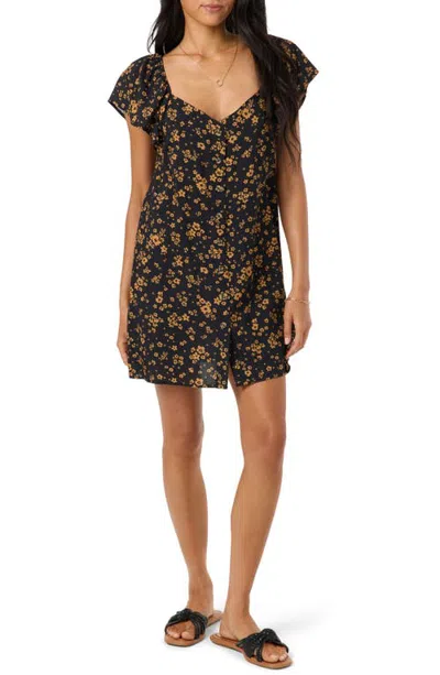 O'neill Adalyn Maya Flora Minidress In Black